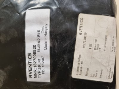 kit joint vérin aventics C12PN-63 - 1827008820 - AVENTICS