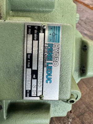 Pompe hydraulique 40cm3/tr 350b - VDP040 0510355 E - HYDRO RENE LEDUC